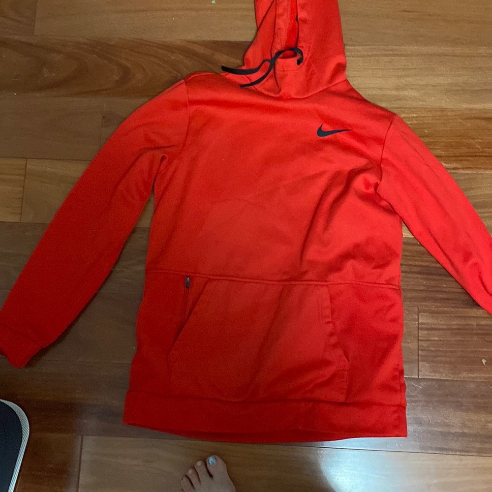 Nike red hoodie teen size M adult